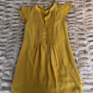 H&M mustard colored dress size 2